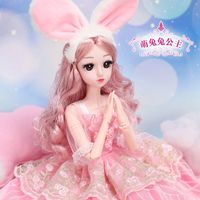 超大60厘米仿真叶罗丽彤乐芭比娃娃婚纱套装女孩公主儿童玩具单个