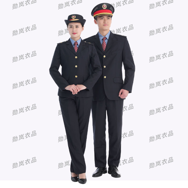 2020新款铁路制服金扣男女装乘务员西服套装
