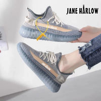 JANEHARLOW女鞋新款运动休闲鞋透气飞织网鞋2022春夏鞋跑步鞋子