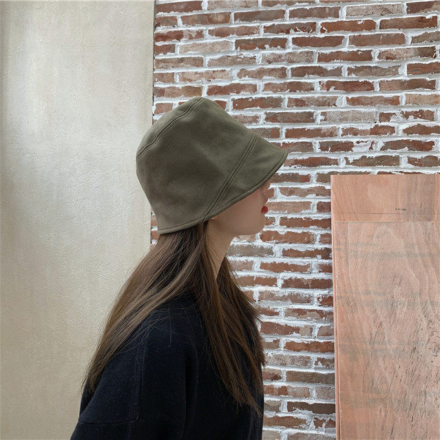 New all-match hat female Korean version student net red suede fisherman hat fashion foreign style bucket basin hat spring and summer
