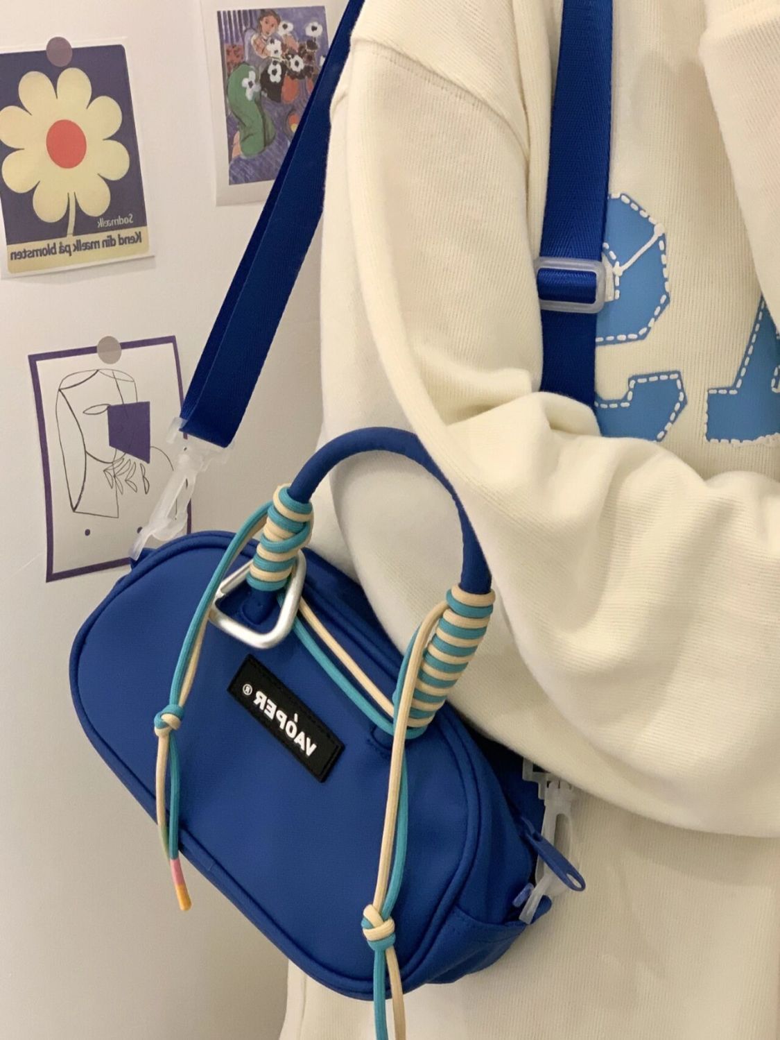 VAOPER2022 Summer Texture Nischenhandtasche Damen Umhängetasche Herren trendige Einzelschulter-Satteltasche_voghion.com