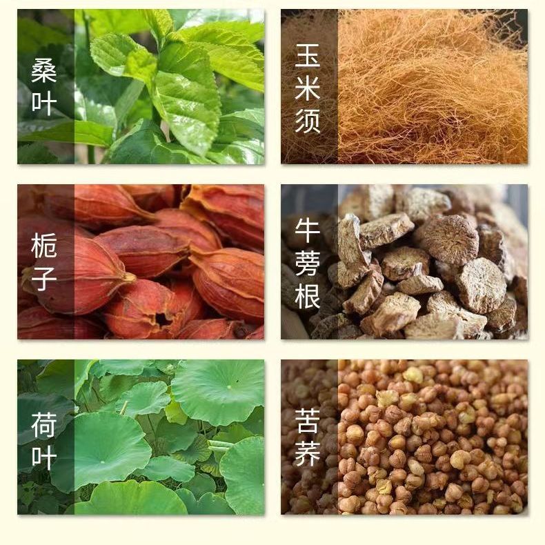 165811-桑叶茶玉米须茶牛蒡茶金钱菊苣栀茶养生茶-详情图