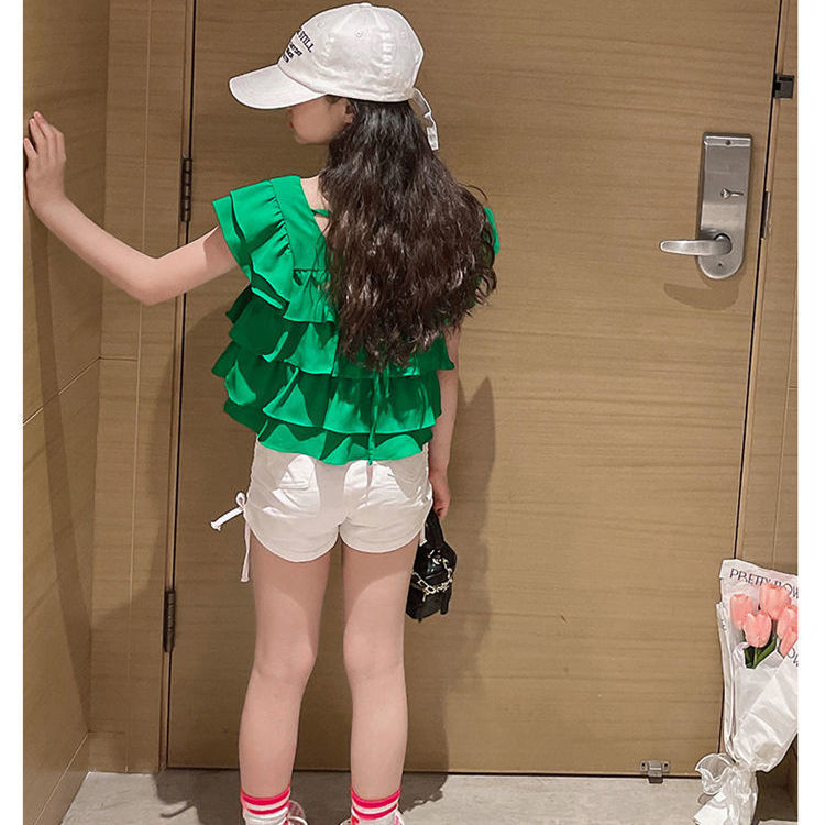童裝兒童雪紡連衣裙夏季2023新款夏天女童公主裙子夏裝寶寶背心裙