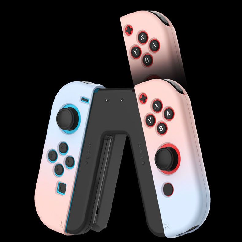 任天堂switch手柄充电握把joy Con手柄充电器v型充电手把ns配件 虎窝拼