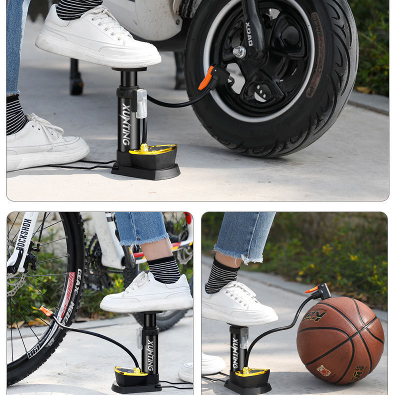 Inflator electric car home high-pressure pedal bicycle basketball universal universal car air pump car dual-use