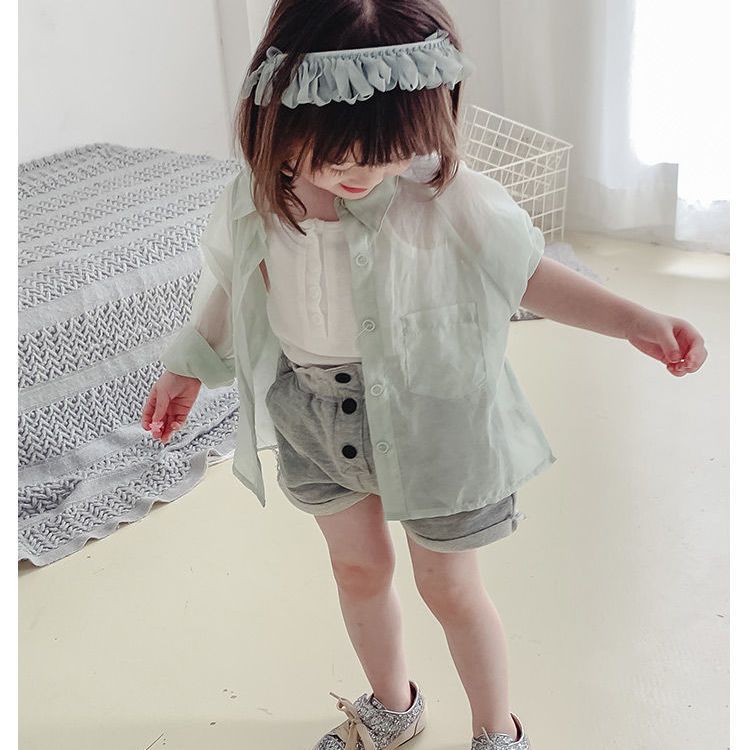 儿童防晒衣防紫外线夏季新款轻薄透气男女童衬衫洋气宝宝遮阳外套