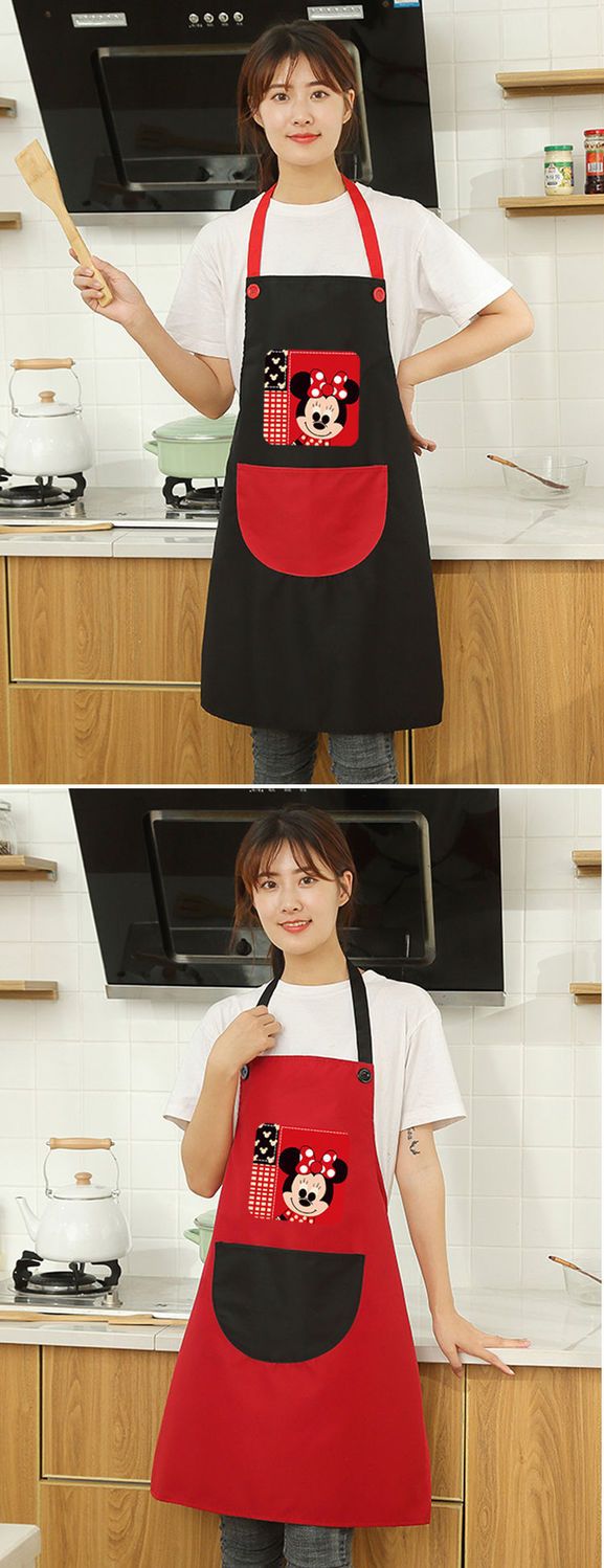 夏季薄款背带做饭围裙女家用厨房防水防油时尚可爱网红工作服定制