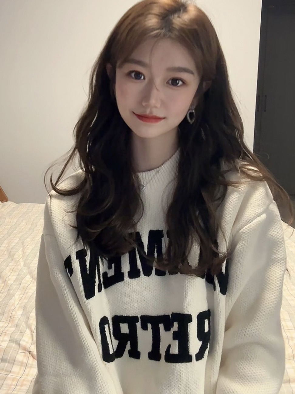 白色毛衣冬季女小眾設計感奶呼呼軟糯針織衫韓系法式奶系溫柔上衣