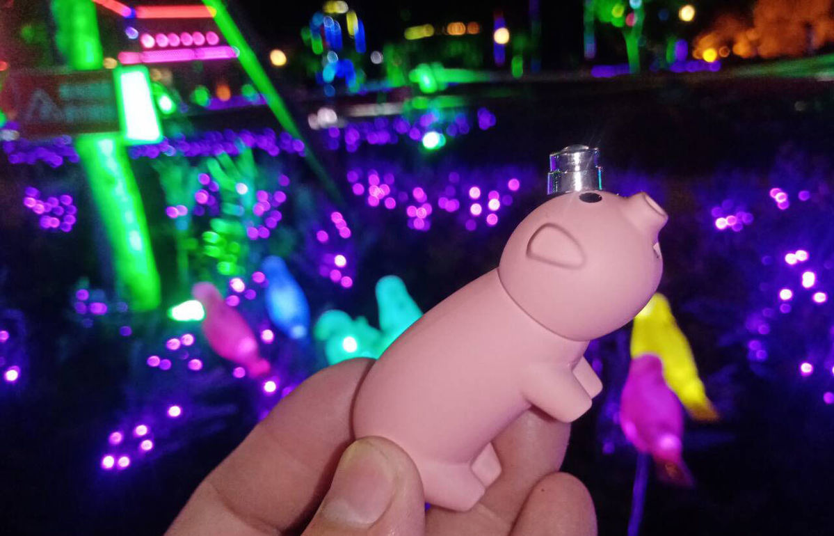 【定制刻字】个性送男朋友生日礼物小猪充气打火机创意可爱猪猪潮