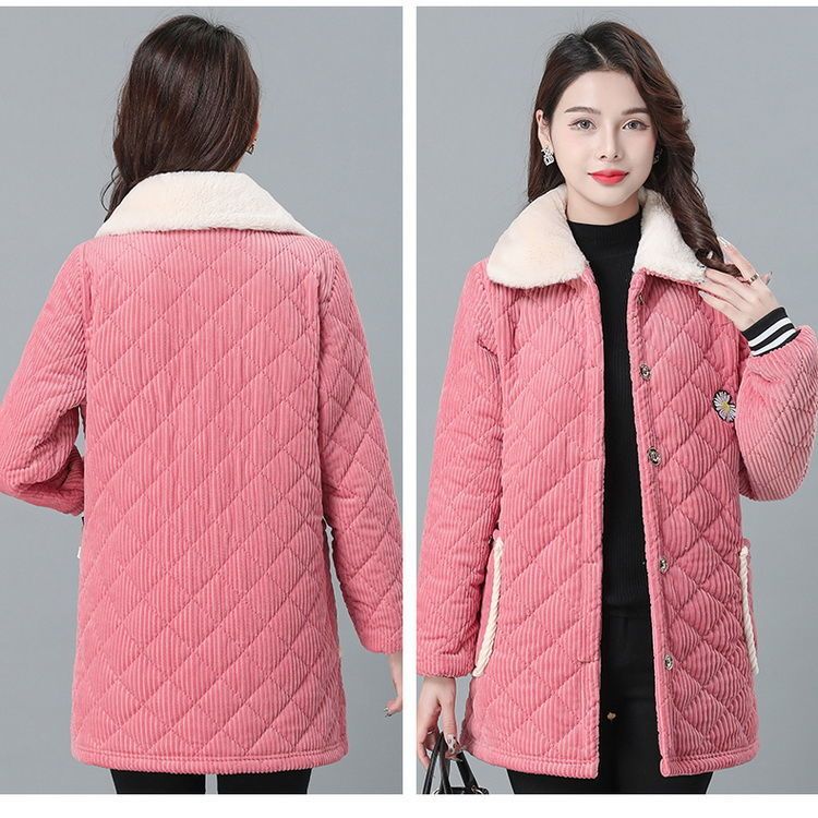 新款罩衣加厚加绒保暖时尚冬季短款外穿防寒居家棉衣罩衣拼团中