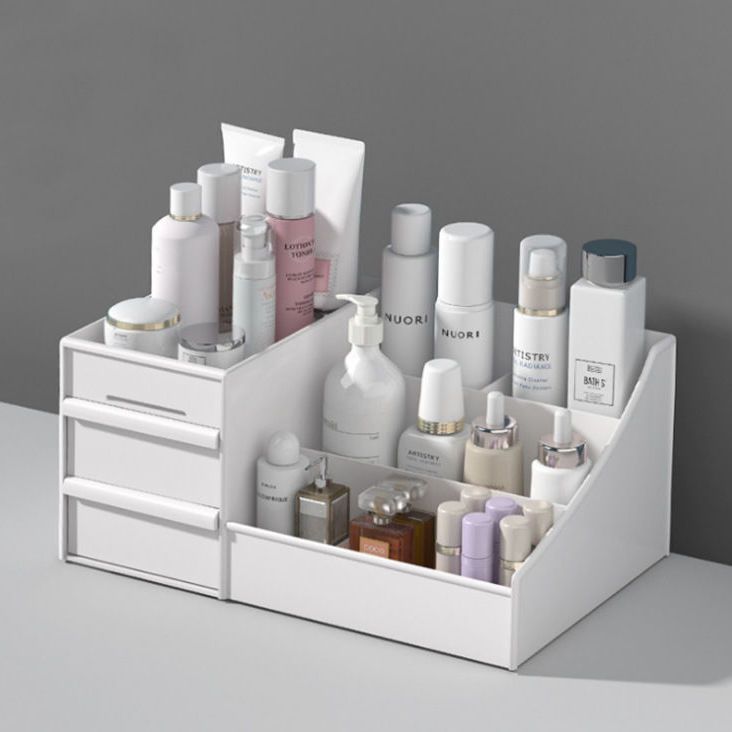 Cosmetic storage box home large desktop plastic drawer dresser dormitory skin care products finishing rack