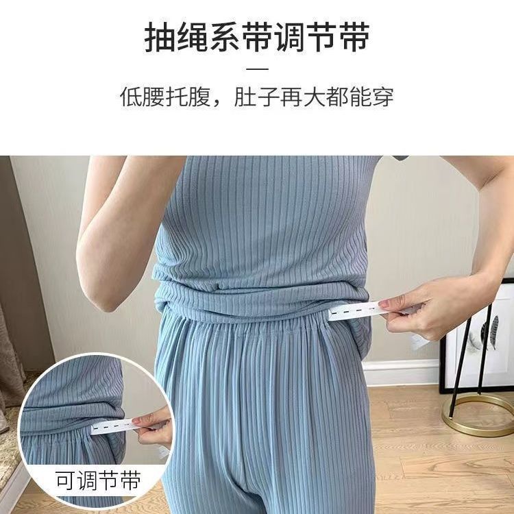 月子服夏季薄款产后喂奶家居服套装春秋季哺乳衣套装孕妇睡衣