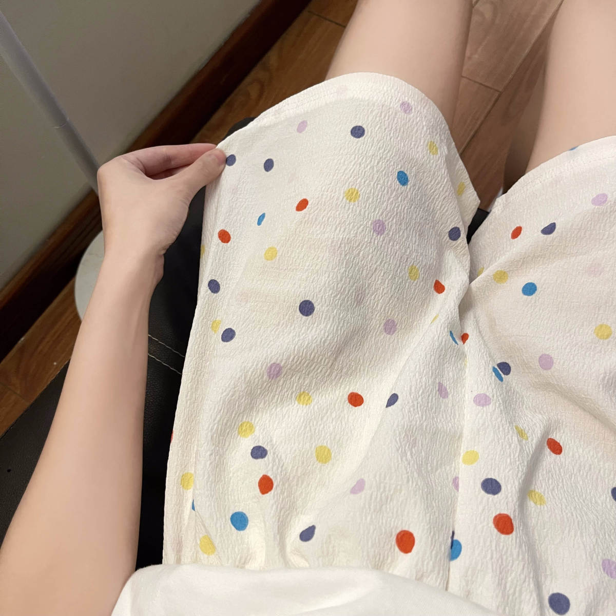 Baby cotton pajama pants short anti-mosquito pants loose thin section home pants net red ins style cartoon casual walking pants