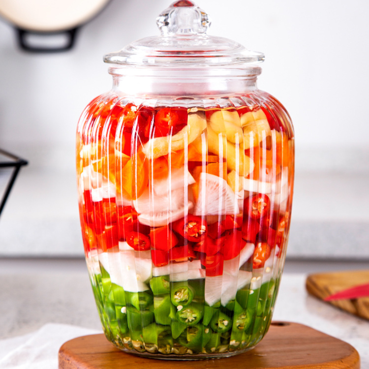 玻璃瓶密封罐食品家用杂粮储物罐糖果茶叶咸菜罐腌菜罐子泡菜坛子