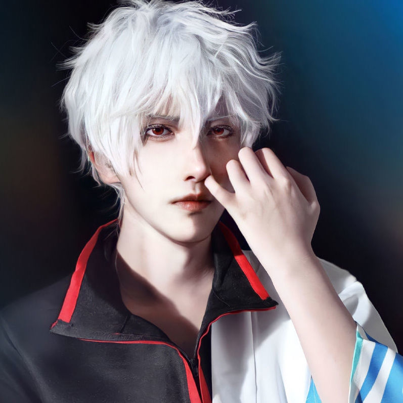 和顺动漫银魂cosplay银桑白夜叉坂田银时阿银常和服cos衣服套装男【15
