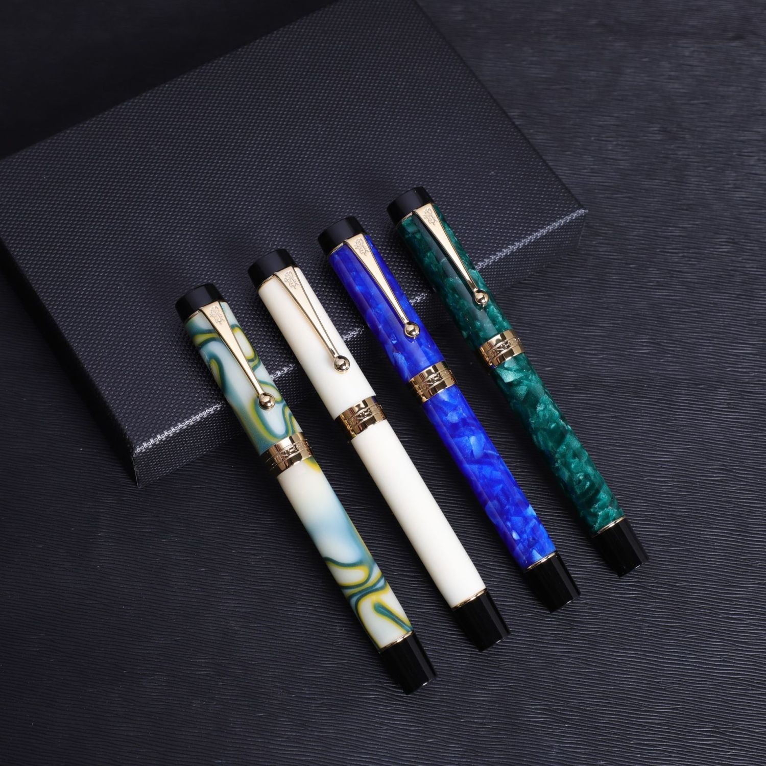 JINHAO SAFE 金豪 100世纪系列钢笔 豆腐款学生练字商务办公书法签字礼品笔套装