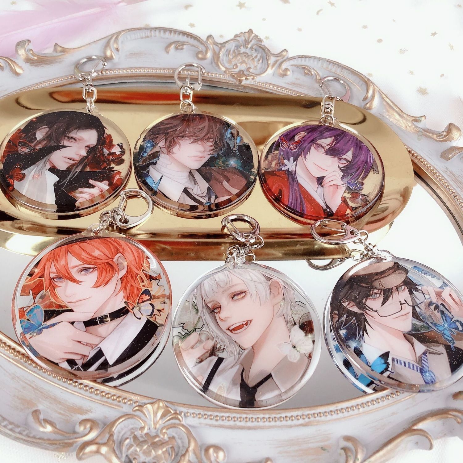 现货文豪野犬动漫周边太宰治中岛敦芥川龙之介中原中也徽章挂件 虎窝拼