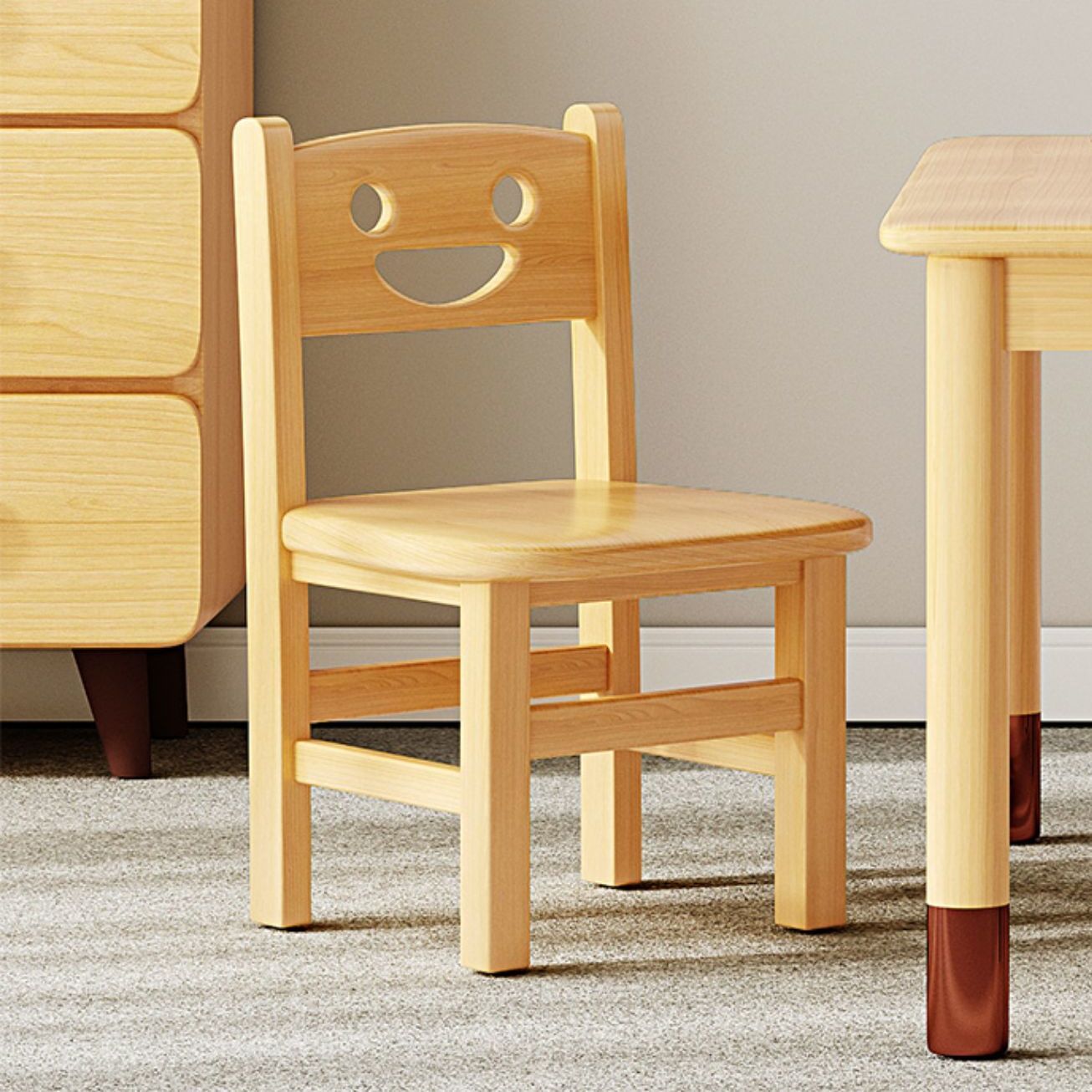实木椅子家用小椅子矮椅子木质靠背椅子儿童矮凳客厅小凳子大凳面