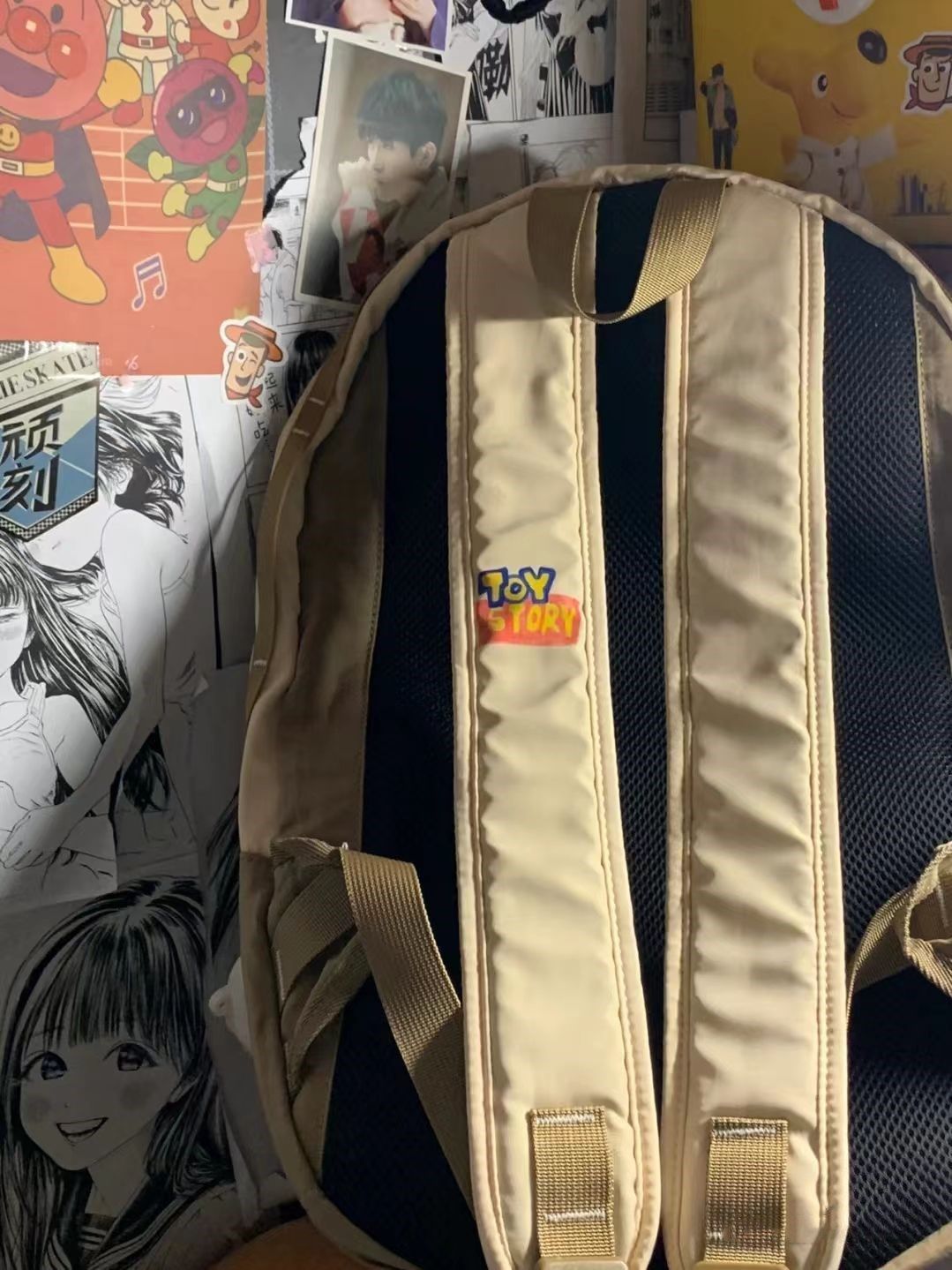 Madebag niche retro design schoolbag female college students hit color ins Japanese backpack travel backpack male