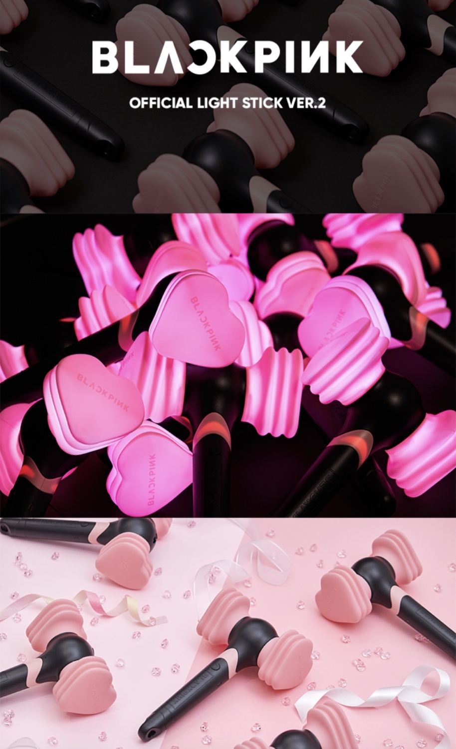 official BLACKPINK Lightstick third-generation powder hammer