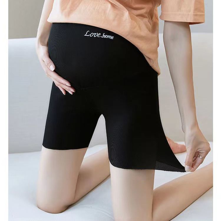 180 jins large size ice silk pregnant women safety pants summer thin section anti-running pregnant women leggings summer pregnant women shorts bullet