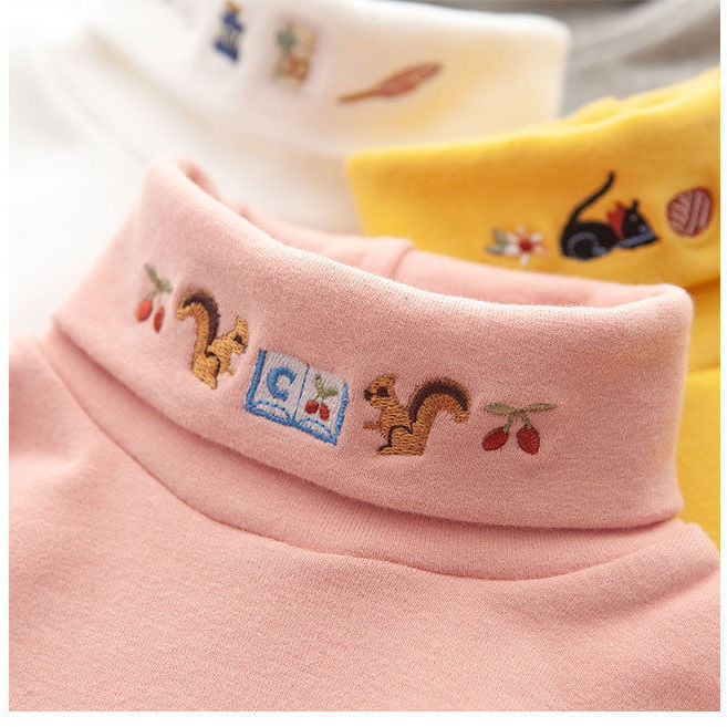 Girl's wear spring and autumn 2020 new style frosted non pilling girl's bottoming shirt children's Long Sleeve T-Shirt Top