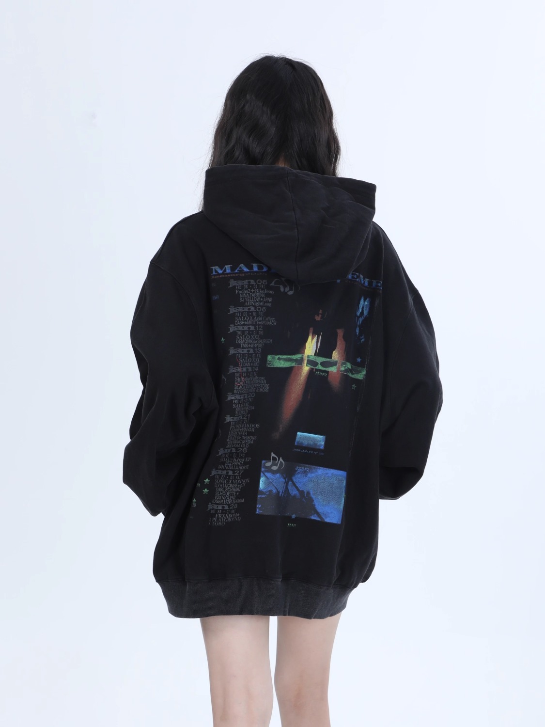 重磅純棉美式復古高街無性別衛衣男女設計感小眾寬鬆情侶外套ins