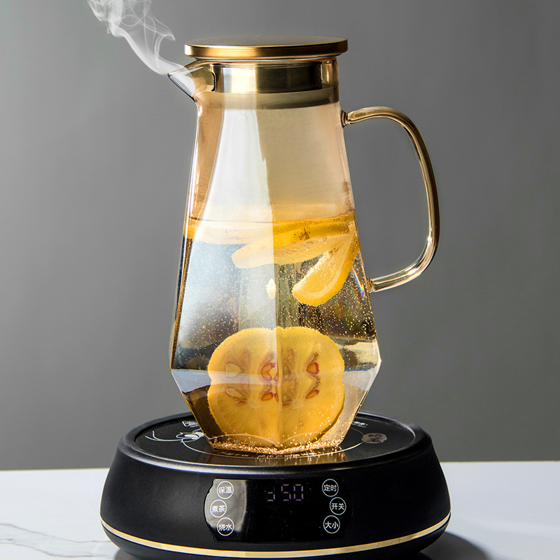 冷水壶玻璃耐高温家用大容量凉水杯泡茶壶套装耐热防摔扎壶开水瓶