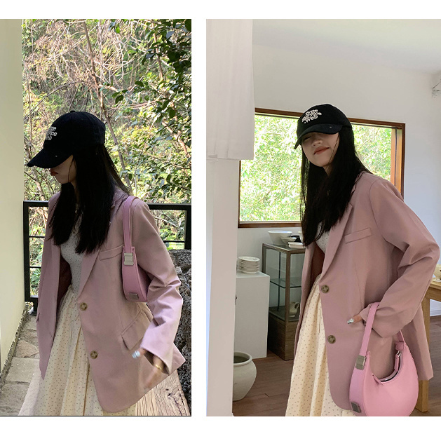 Fashionable and popular blazers for women 2023 spring and autumn new loose casual small and versatile suit tops