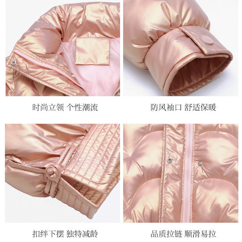  early spring new fashion shiny cotton-padded women's short loose cotton-padded jacket Korean style foreign-style cotton-padded thick coat