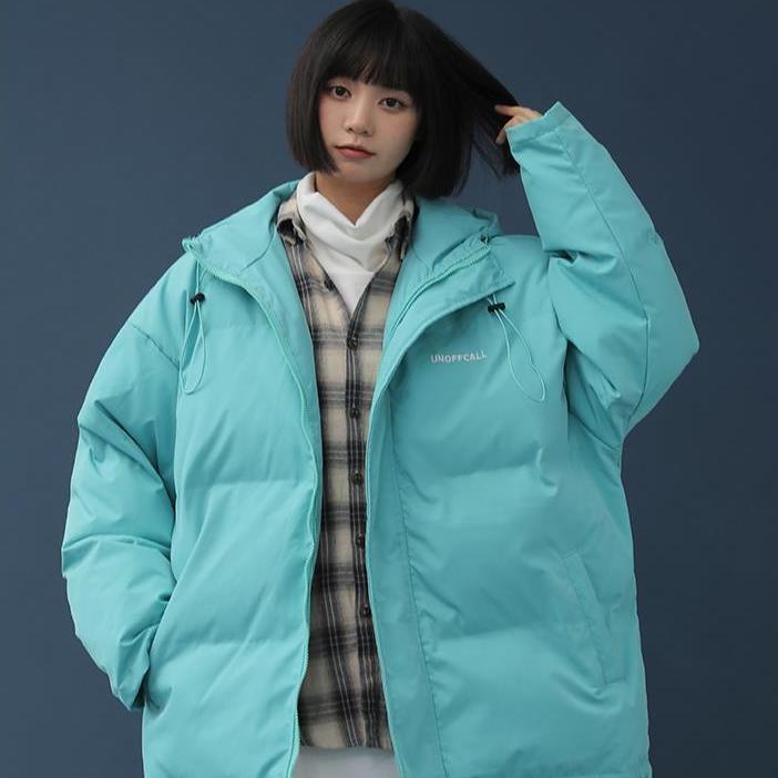 2020 new winter student thickened warm casual Korean version loose hooded cotton padded jacket women's fashion clothing