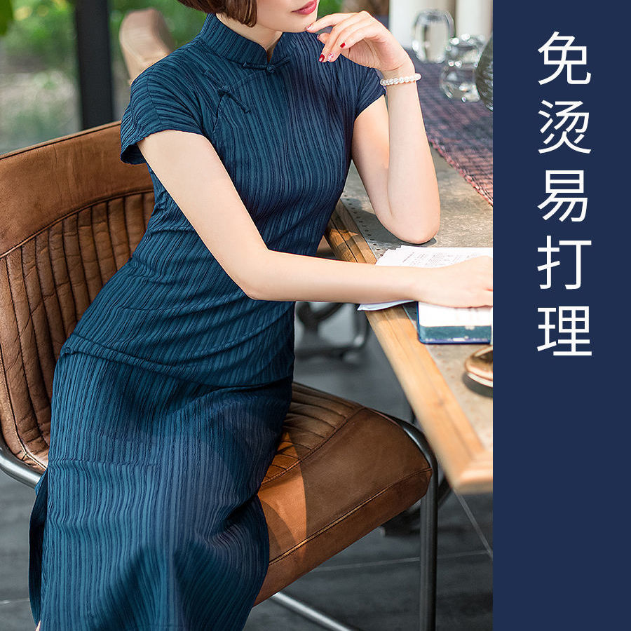 旗袍年輕款少女2023年新款改良版中式禮服裙修身細腰中國風連衣裙