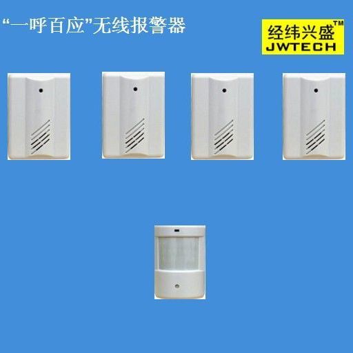 有人靠近人体红外线感应快速无线警报器防偷防查岗报警器一拖多