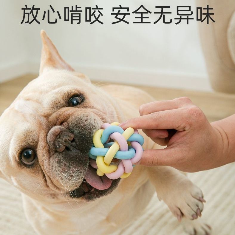 Dog Teething Toy Relieving Boredom Artifact Bite-Resistant Molar Stick Puppy Teddy Corgi Small Dog Pet Bite Ball