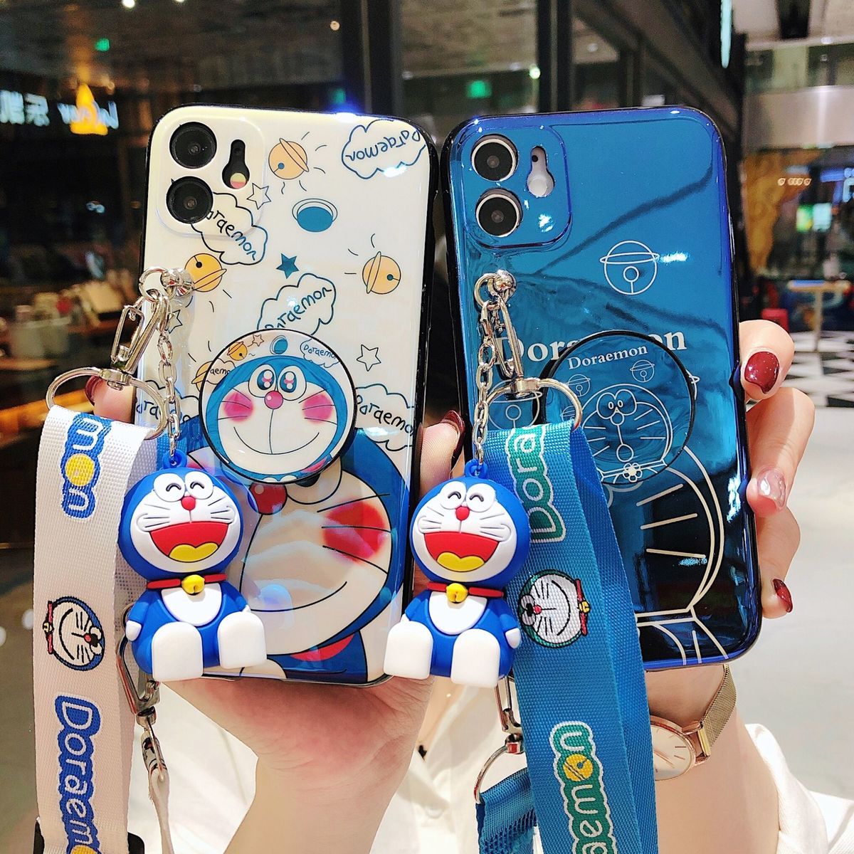 Cartoon Doraemon mobile phone case iPhone 11 Apple X / XR / 6p / 7 women's soft shell protective case, all inclusive