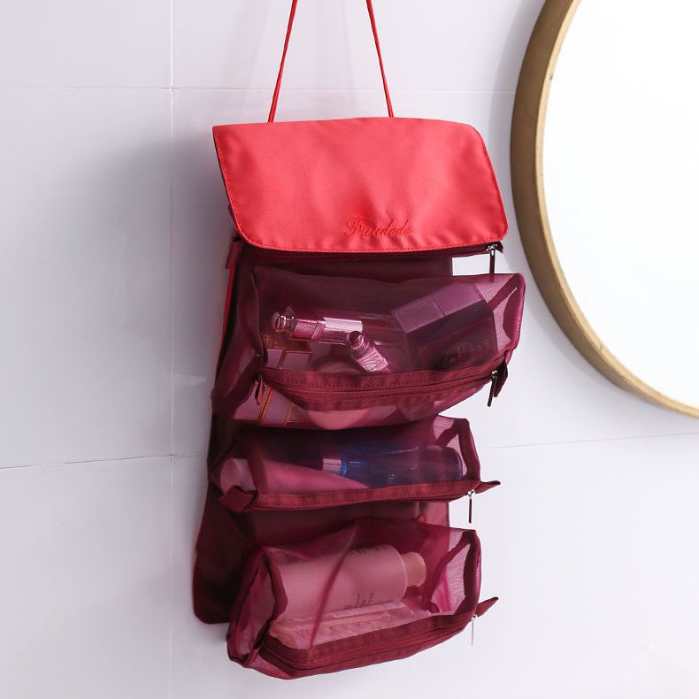 韩版网红化妆包大容量化妆品包便携抽绳收纳神器旅行简约化妆袋