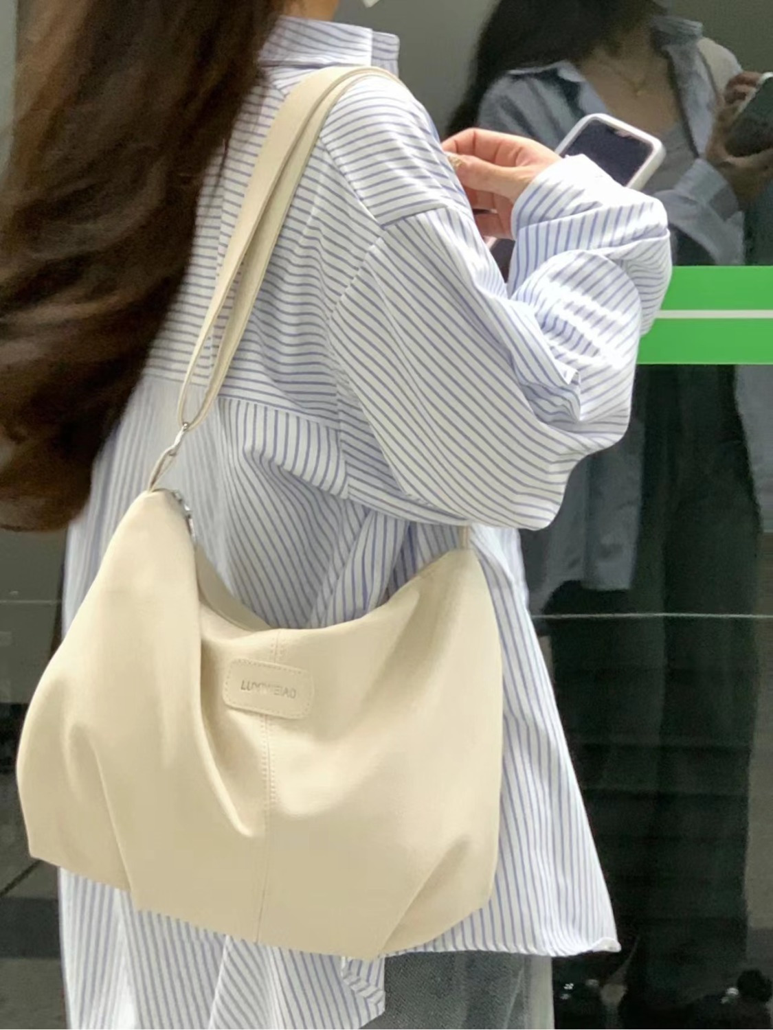 學生上課大容量包包女2023新款潮春夏韓國托特包百搭斜挎包購物袋