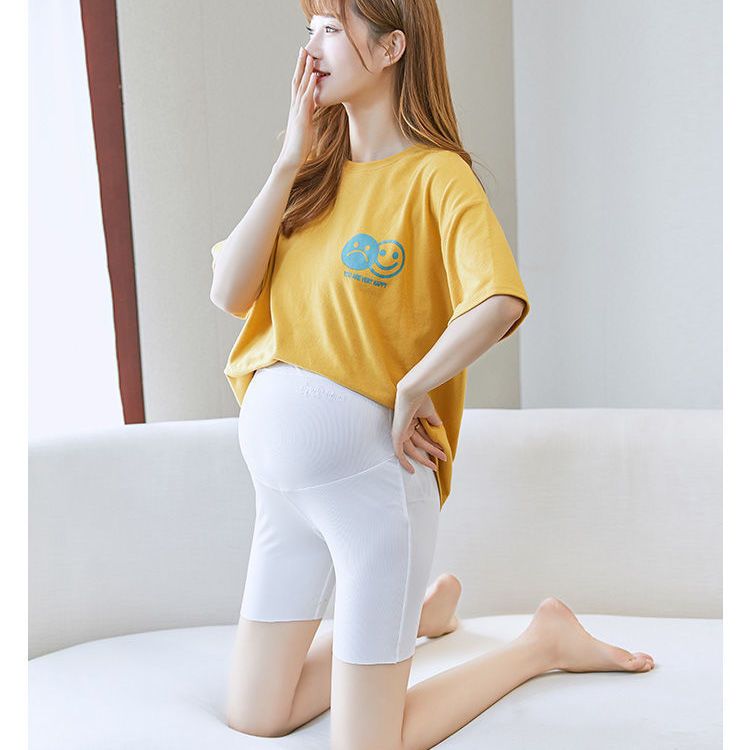 180 jins large size ice silk pregnant women safety pants summer thin section anti-running pregnant women leggings summer pregnant women shorts bullet