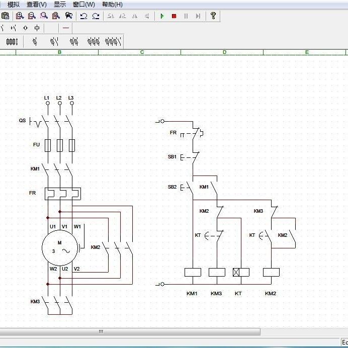 电气控制电路图设计画图绘图制图工具软件电工画图软件电器画图软