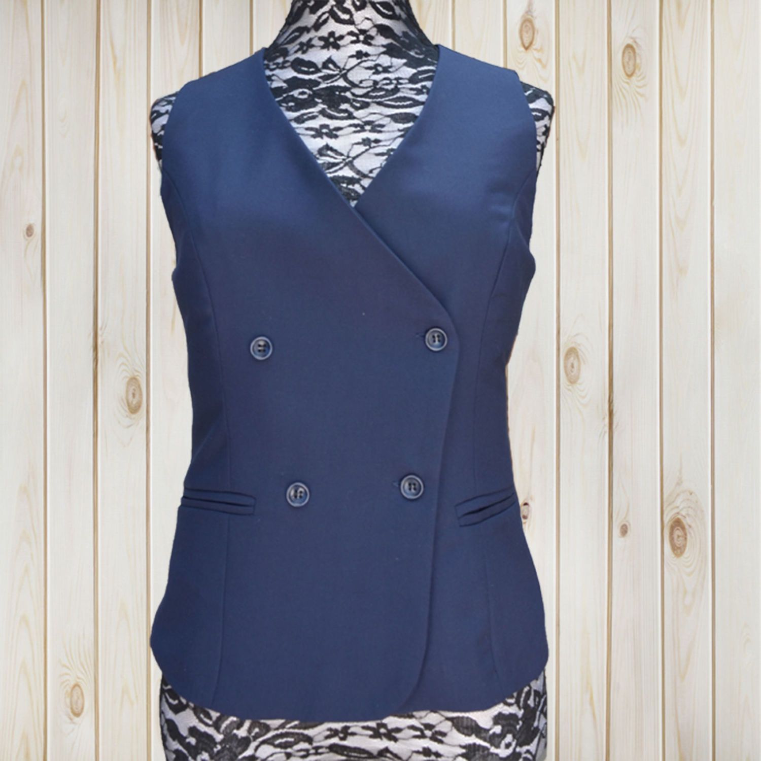 Professional vest women's all-match spring and autumn short vest ladies formal wear hotel bank small suit vest