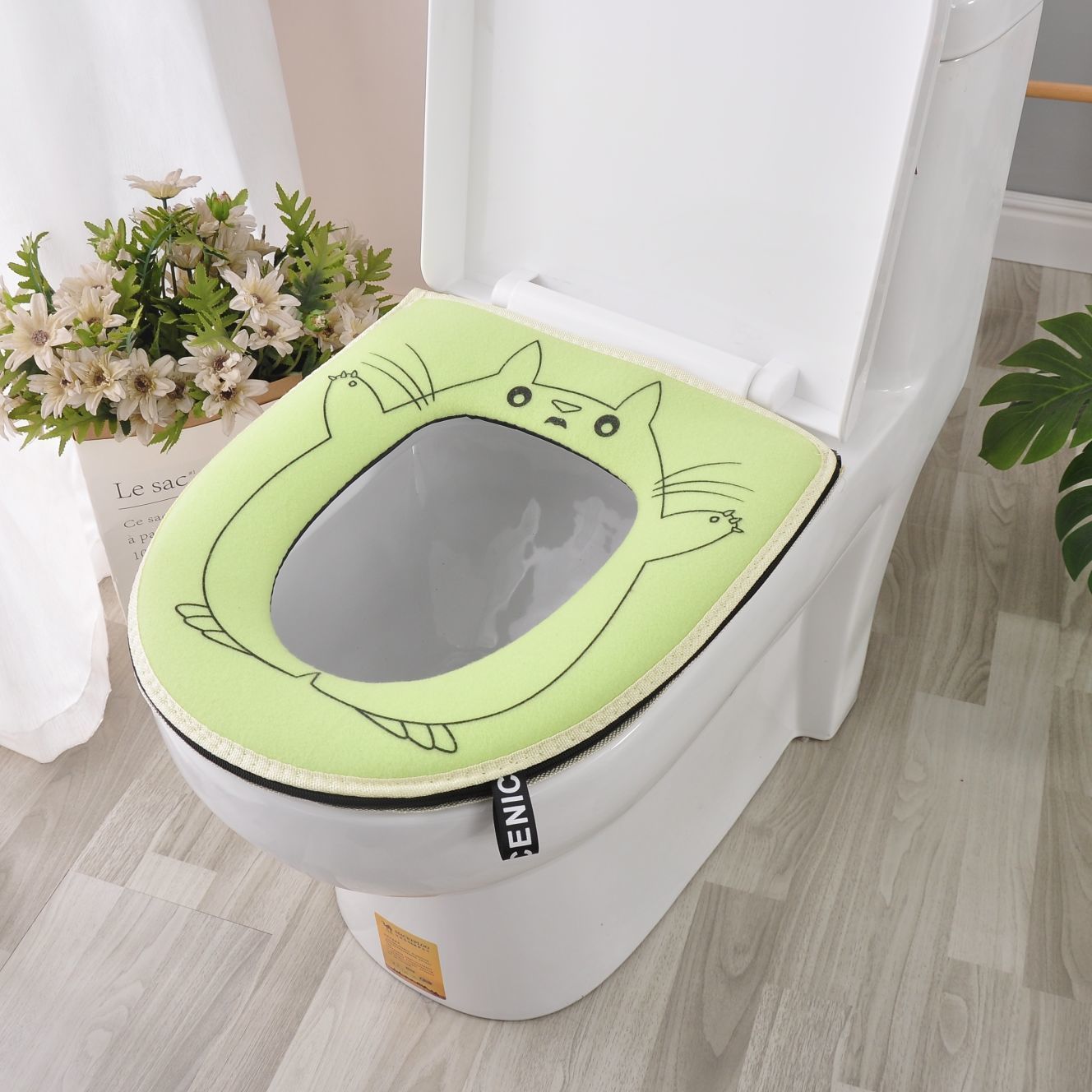 马桶垫家用四季防水坐垫拉链式马桶坐垫通用坐便器垫