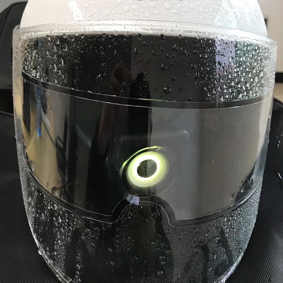 头盔膜防水防雾膜摩托电动车半盔贴片镜片贴膜通用风镜防雨膜高清