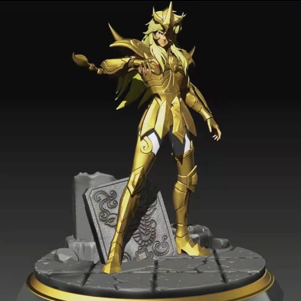 圣斗士星矢黄道十二宫星座模型3d打印gk练习涂色白模手办潮玩摆件 虎窝拼