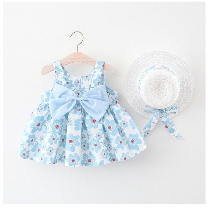 女童夏季吊带连衣裙0-1-岁婴儿夏装小女孩洋气裙子宝宝碎花公主裙
