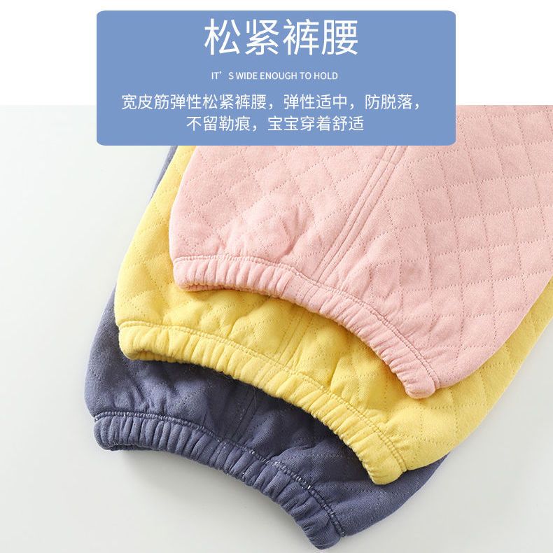 88750-儿童保暖内衣套装加棉纯棉三层衣春秋冬男女童居家服宝宝睡衣套装-详情图