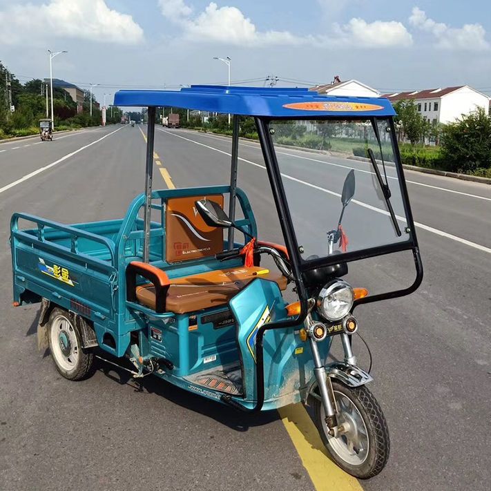 电动三轮车车棚前车头篷单独驾驶室车棚电三轮雨棚全封闭加厚快递