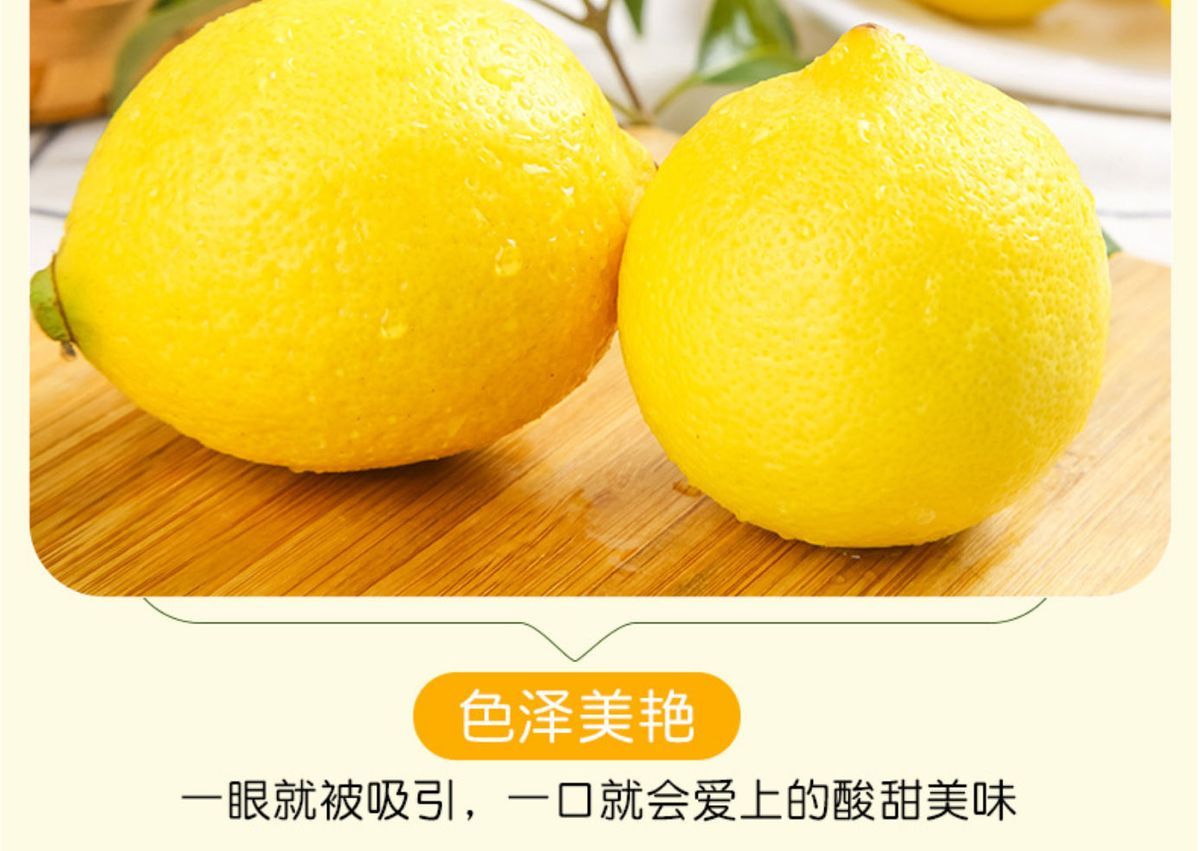 柠檬正宗安岳黄柠檬大果奶茶饮品专用老柠檬果子10斤批发