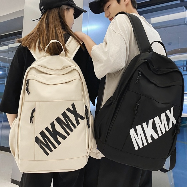 Ins style school bag for male middle school students and high school students large capacity American handsome backpack female college students niche durable backpack