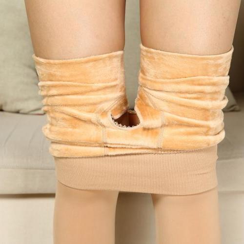 加绒加厚大码免脱打底裤女超厚保暖开档裤女士高腰一体裤冬特厚裤