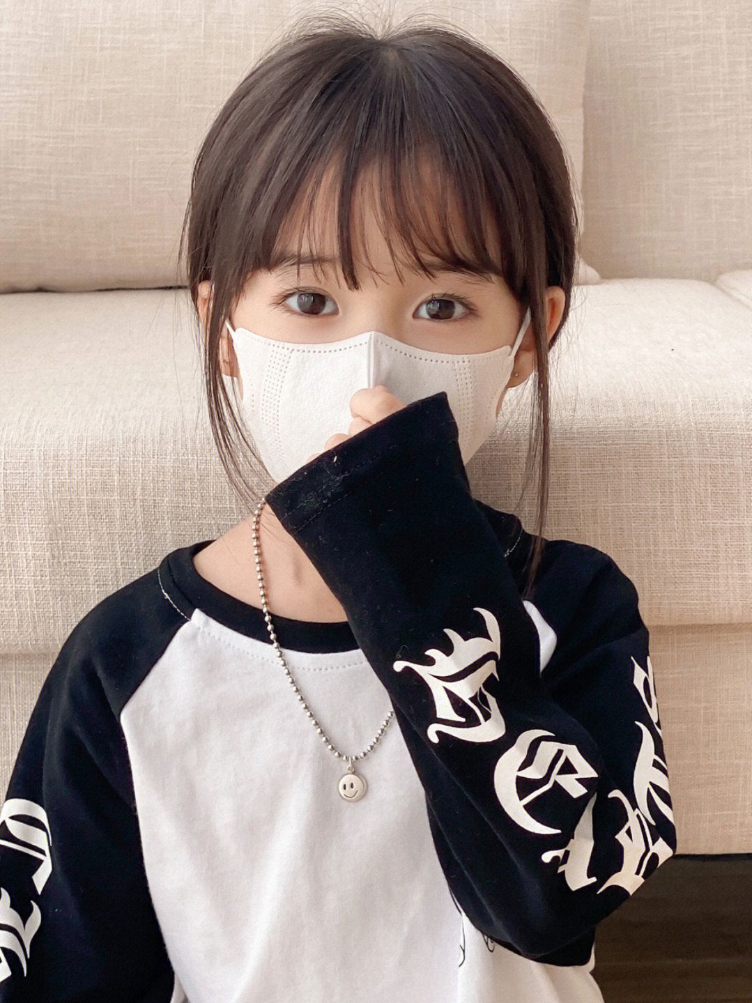巧智優春季女童印花長袖T恤2023新款休閒寬鬆甜酷風可愛公主上衣